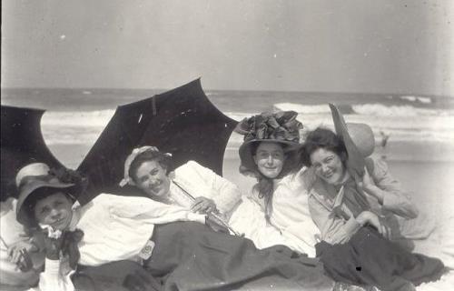 A group of Titusville&#39;s young women enjoy a day at the Canaveral seashore, circa 1915.